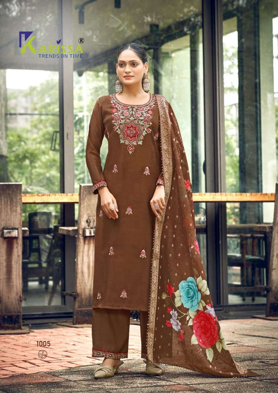 Karissa Nora Vol 5 Fancy Viscose Hand Khatli Work Dress - Amrah Wholesale