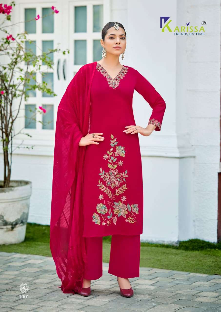 Karissa Nykaa 1001 To 1004 Series Cotton Salwar Suit Set