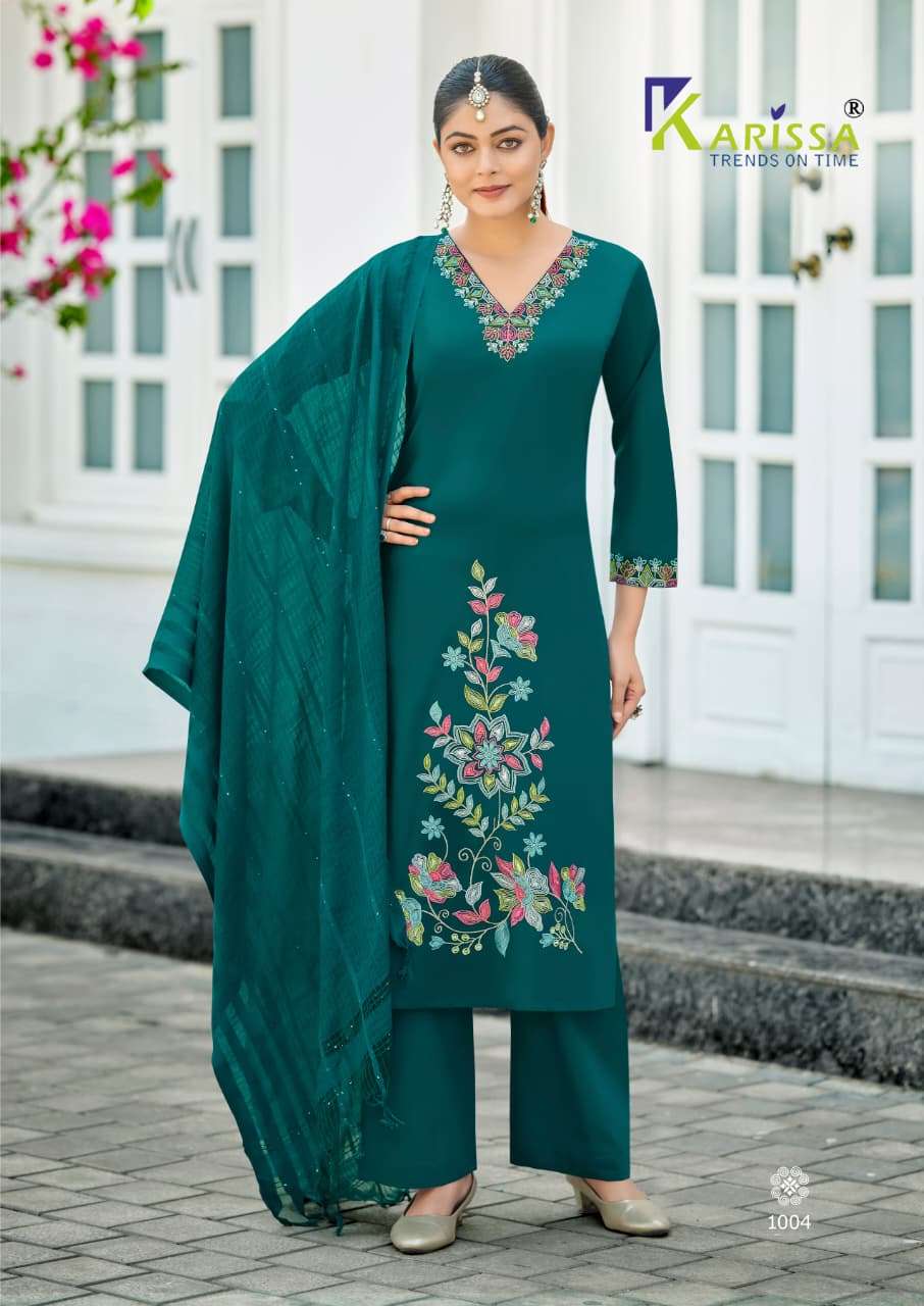 Karissa Nykaa 1001 To 1004 Series Cotton Salwar Suit Set