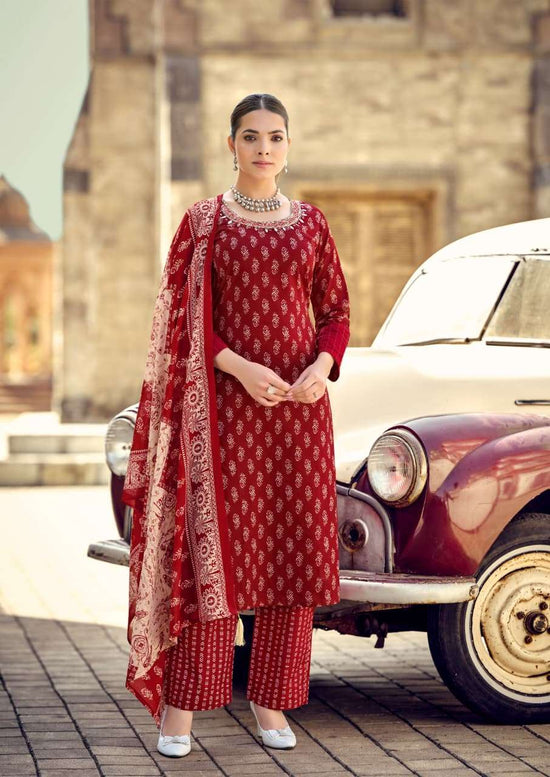 Karissa Summer Vibes Premium Cotton Stitched Salwar Suit Set - Amrah Wholesale