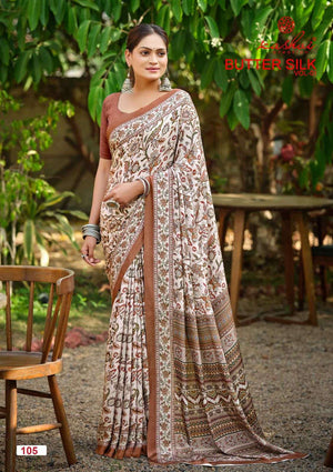 Kashvi Creation Butter Silk Vol 1 Silk Crepe Saree