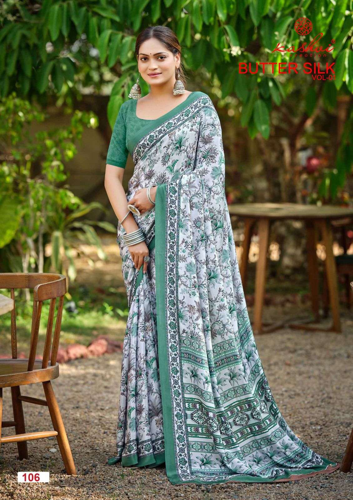 Kashvi Creation Butter Silk Vol 1 Silk Crepe Saree