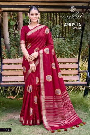 Kashvi Creation Kashvi Anusha Vol 1 Viscose Satin Saree