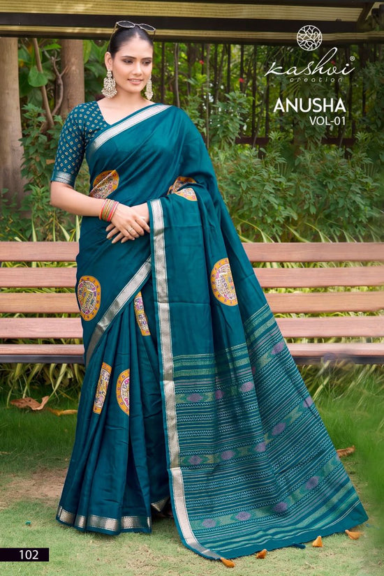 Kashvi Creation Kashvi Anusha Vol 1 Viscose Satin Saree