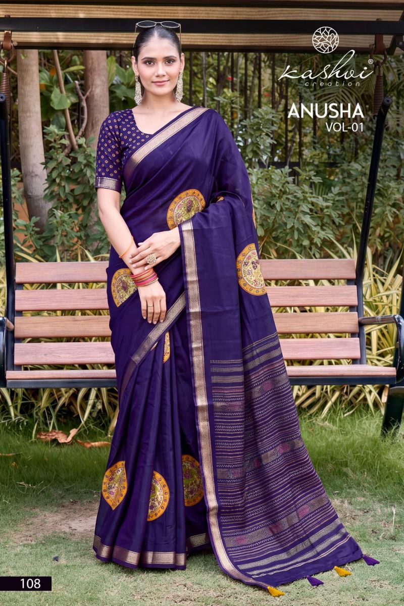Kashvi Creation Kashvi Anusha Vol 1 Viscose Satin Saree
