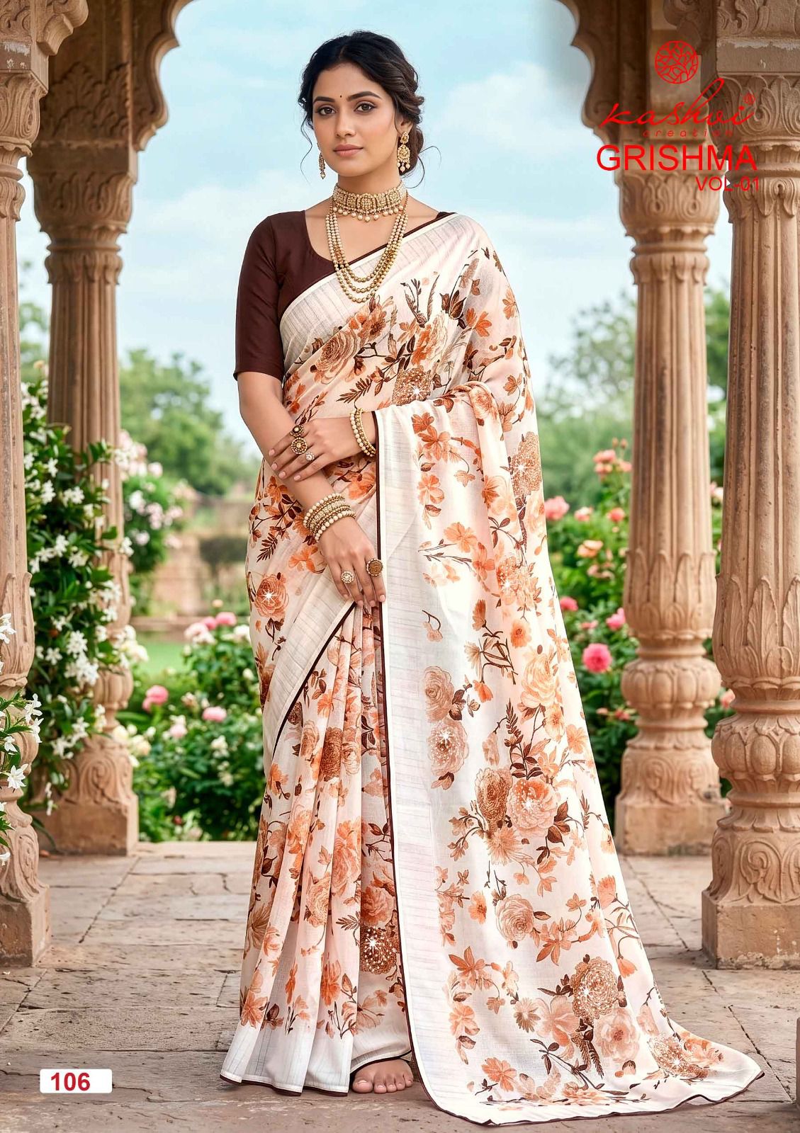 Kashvi Creation Kashvi Garishma Vol 1 Georgette Saree - Amrah Wholesale