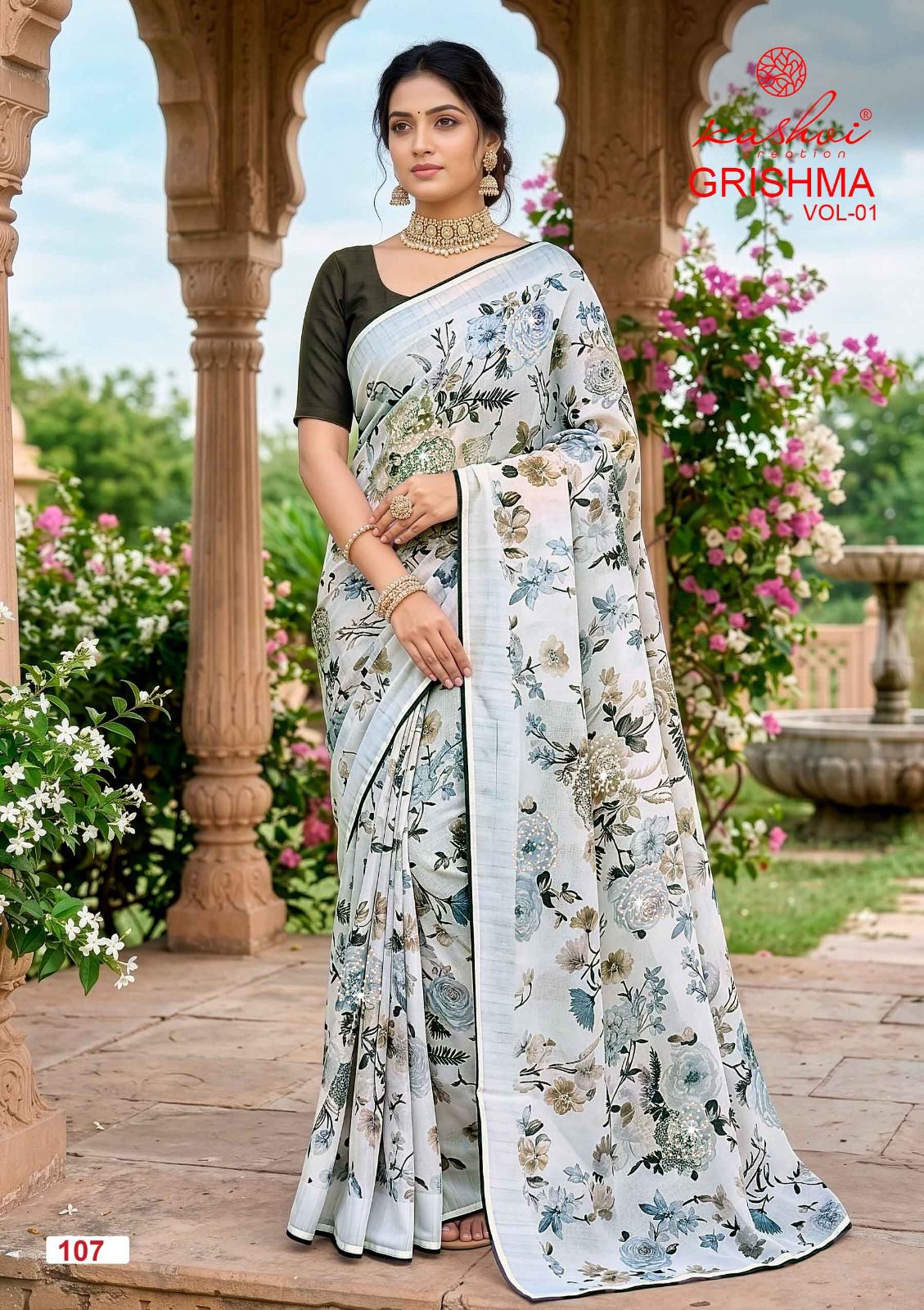 Kashvi Creation Kashvi Garishma Vol 1 Georgette Saree - Amrah Wholesale