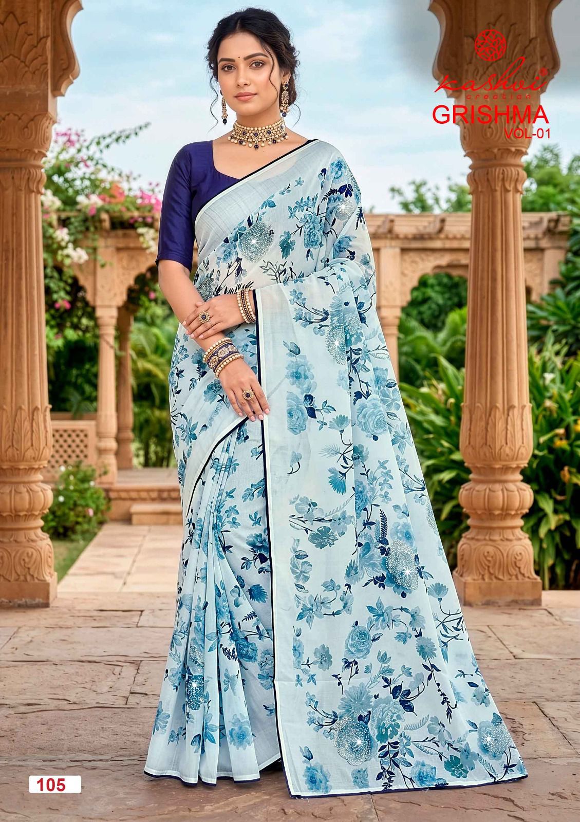 Kashvi Creation Kashvi Garishma Vol 1 Georgette Saree - Amrah Wholesale