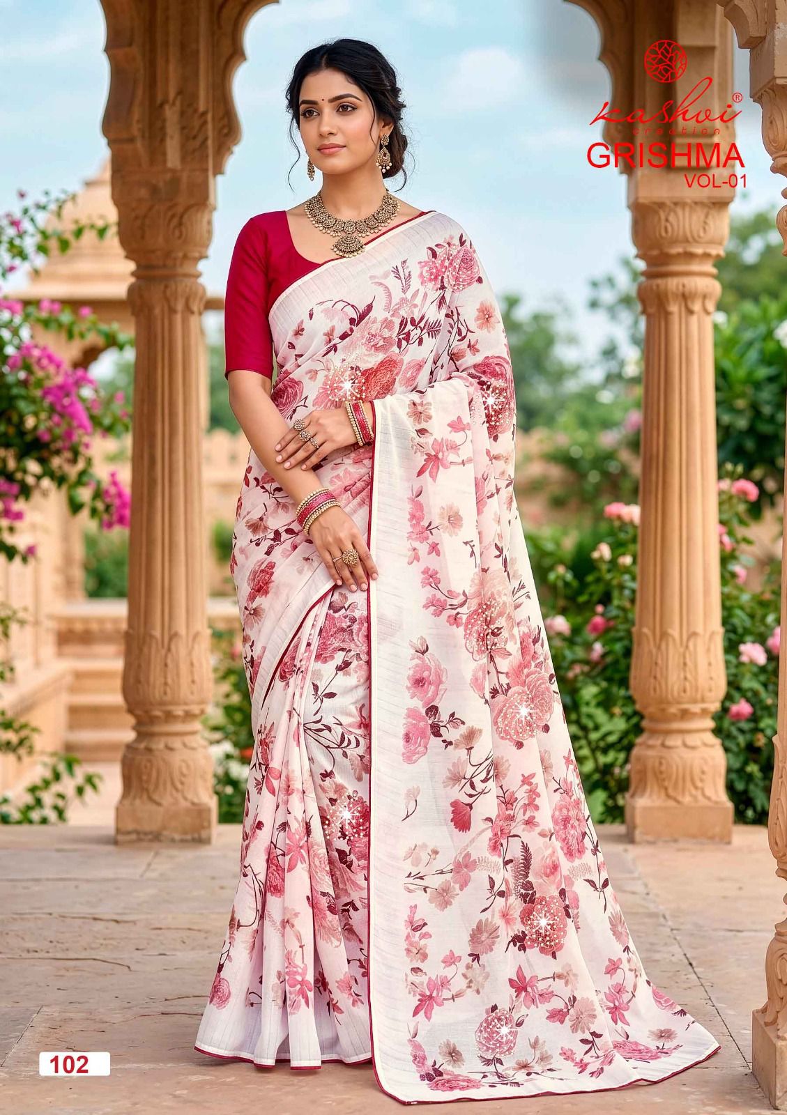 Kashvi Creation Kashvi Garishma Vol 1 Georgette Saree - Amrah Wholesale