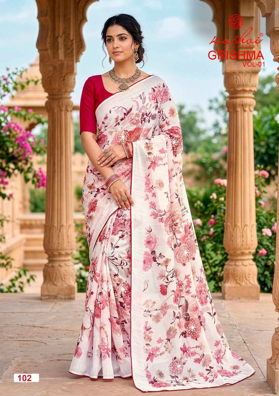 Kashvi Creation Kashvi Garishma Vol 1 Georgette Saree - Amrah Wholesale