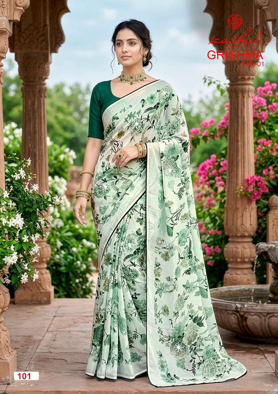 Kashvi Creation Kashvi Garishma Vol 1 Georgette Saree - Amrah Wholesale