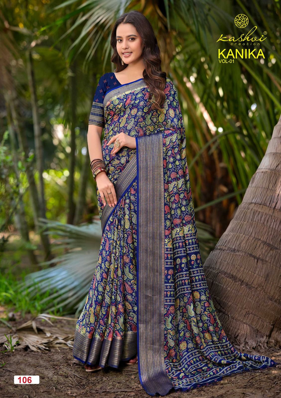 Kashvi Creation Kashvi Kanika Vol 1 Marshmello Silk Saree - Amrah Wholesale