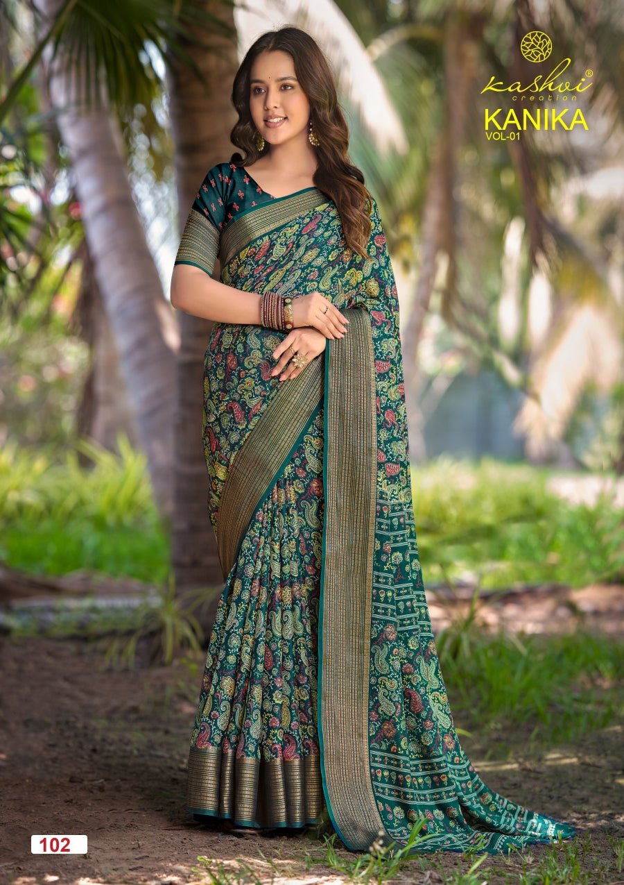 Kashvi Creation Kashvi Kanika Vol 1 Marshmello Silk Saree - Amrah Wholesale