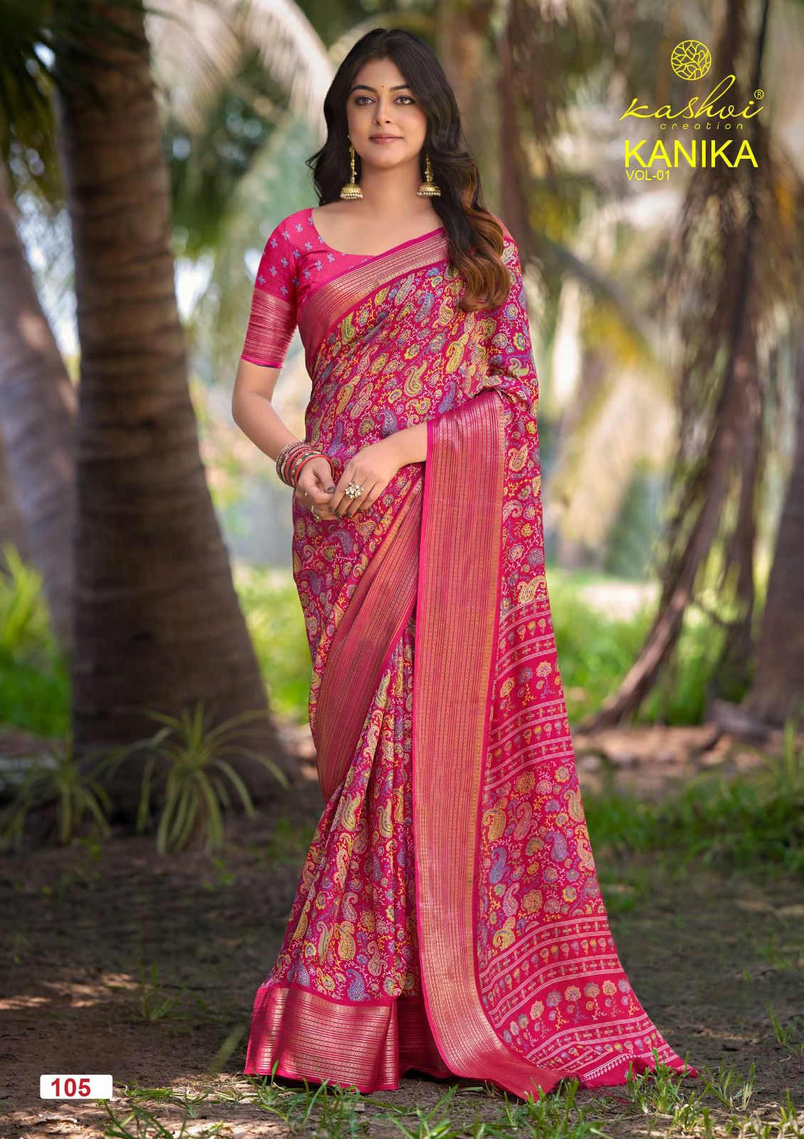 Kashvi Creation Kashvi Kanika Vol 1 Marshmello Silk Saree - Amrah Wholesale