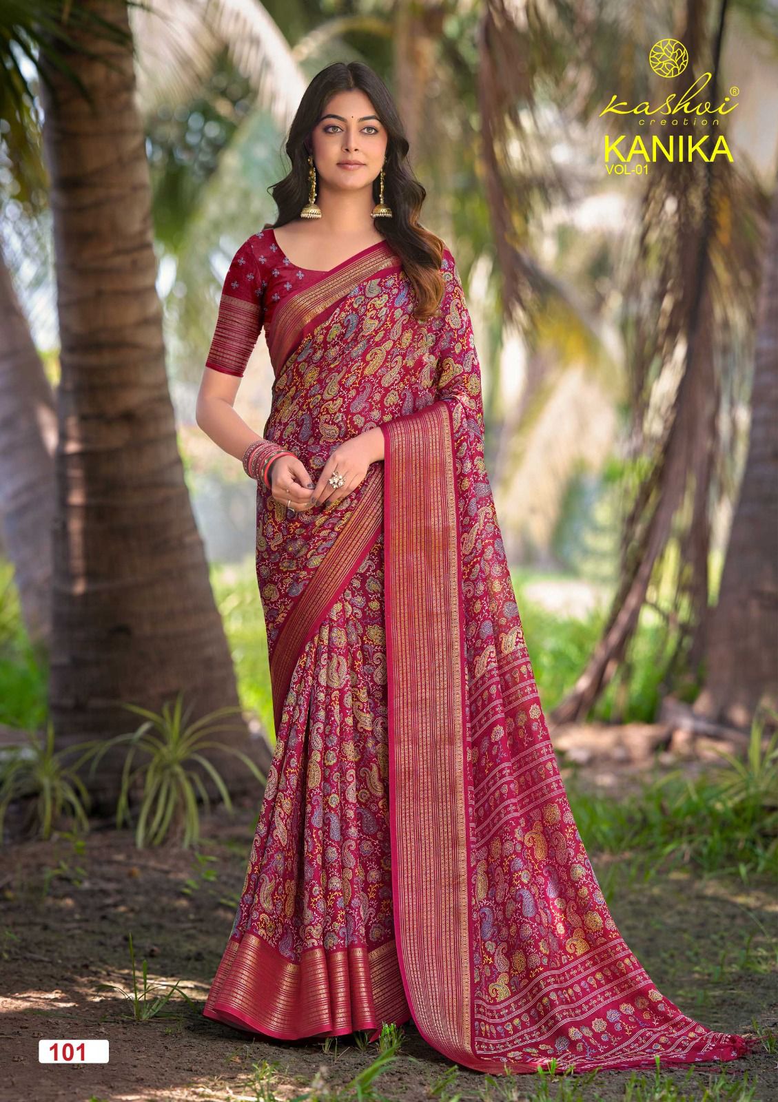 Kashvi Creation Kashvi Kanika Vol 1 Marshmello Silk Saree - Amrah Wholesale