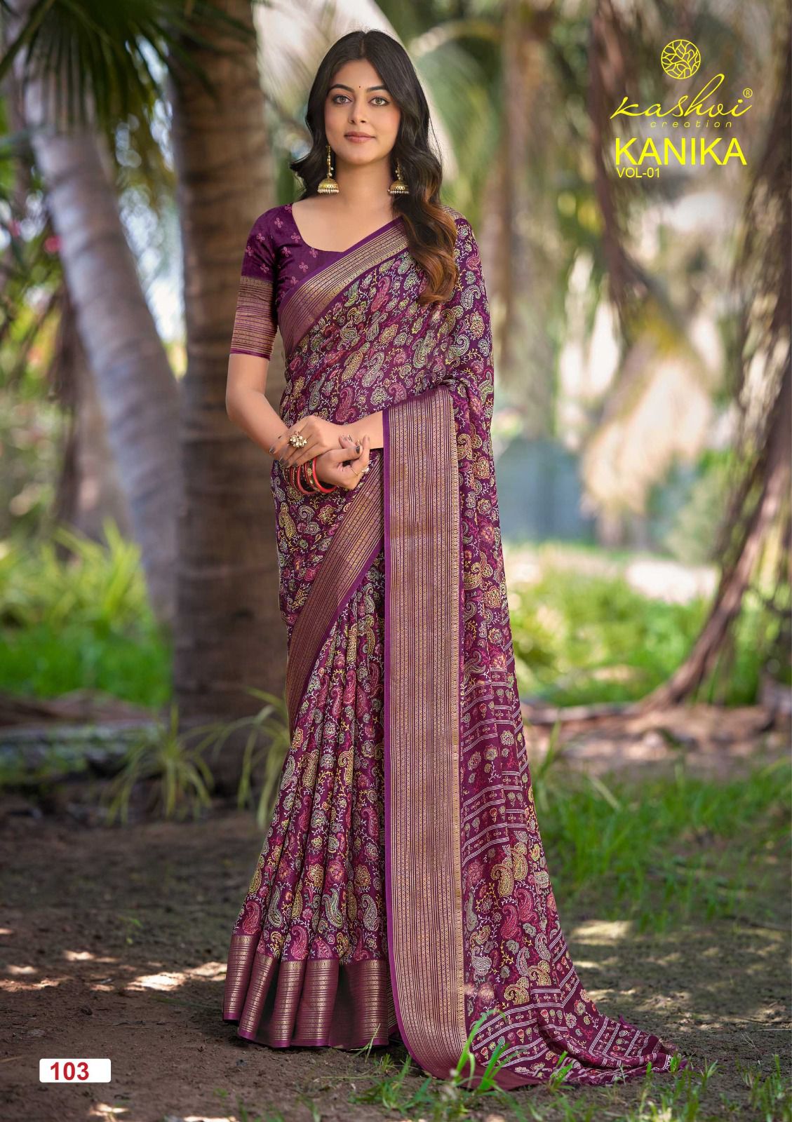 Kashvi Creation Kashvi Kanika Vol 1 Marshmello Silk Saree - Amrah Wholesale