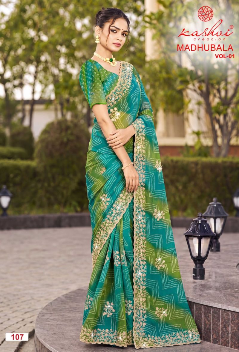 Kashvi Creation Kashvi Madhubala Vol 1 Chiffon Saree