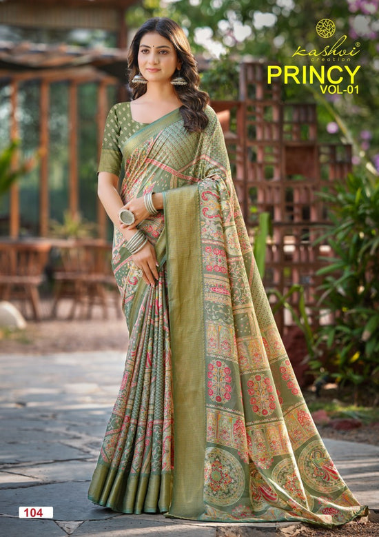 Kashvi Creation Kashvi Princy Vol 1 Dola Silk Saree - Amrah Wholesale