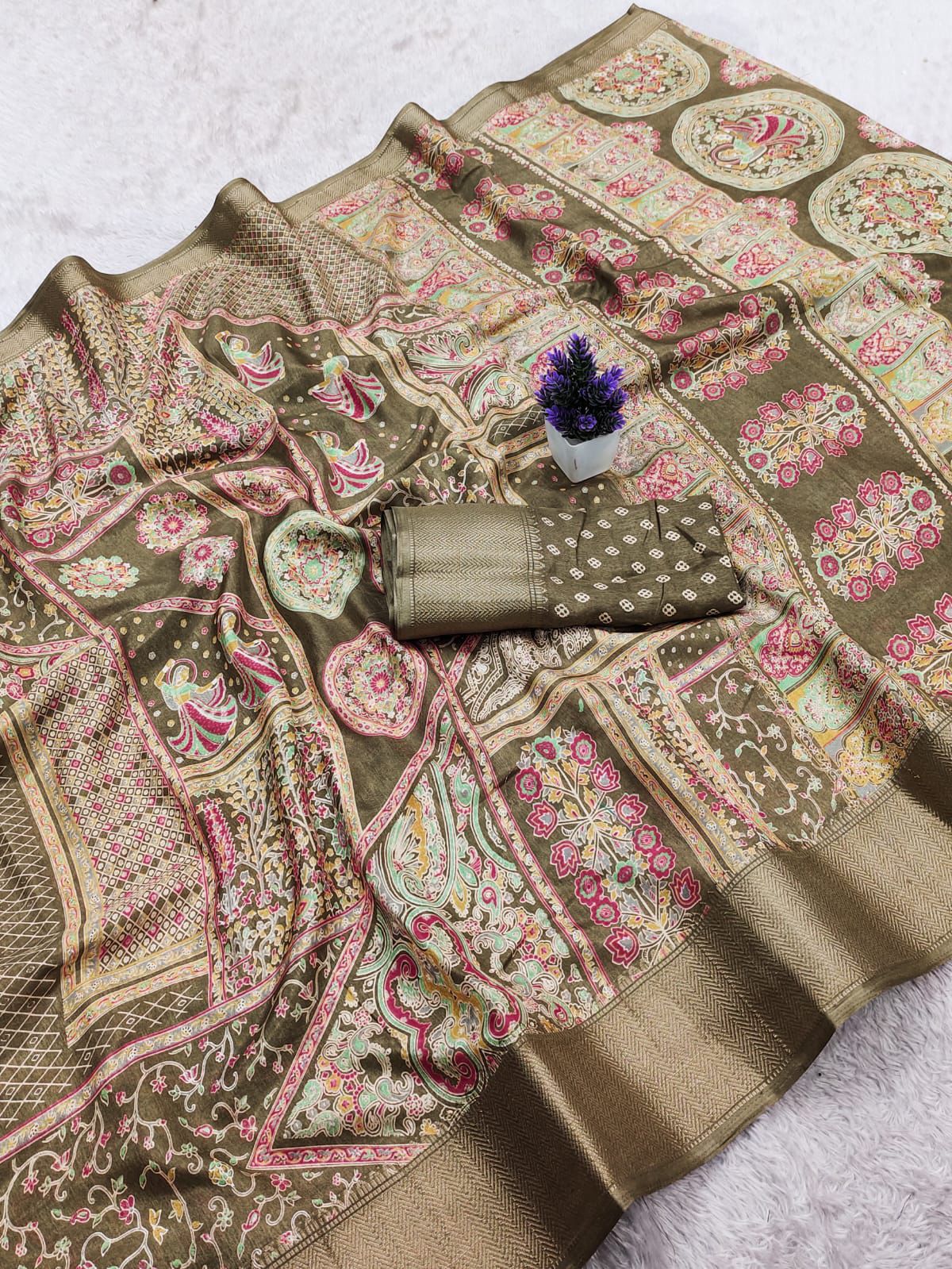 Kashvi Creation Kashvi Princy Vol 1 Dola Silk Saree - Amrah Wholesale
