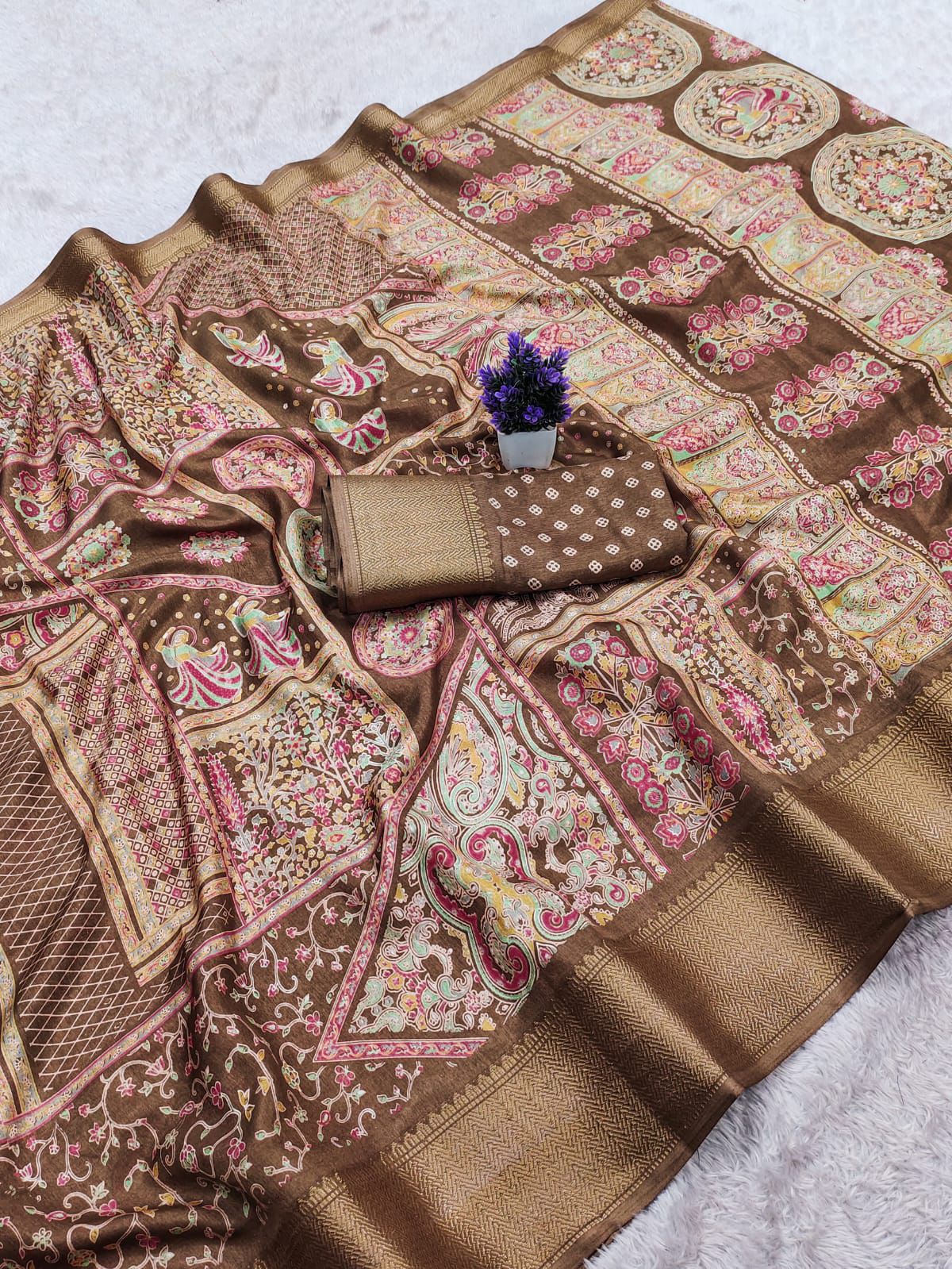 Kashvi Creation Kashvi Princy Vol 1 Dola Silk Saree - Amrah Wholesale