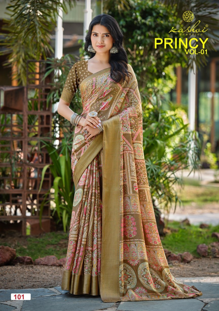 Kashvi Creation Kashvi Princy Vol 1 Dola Silk Saree - Amrah Wholesale