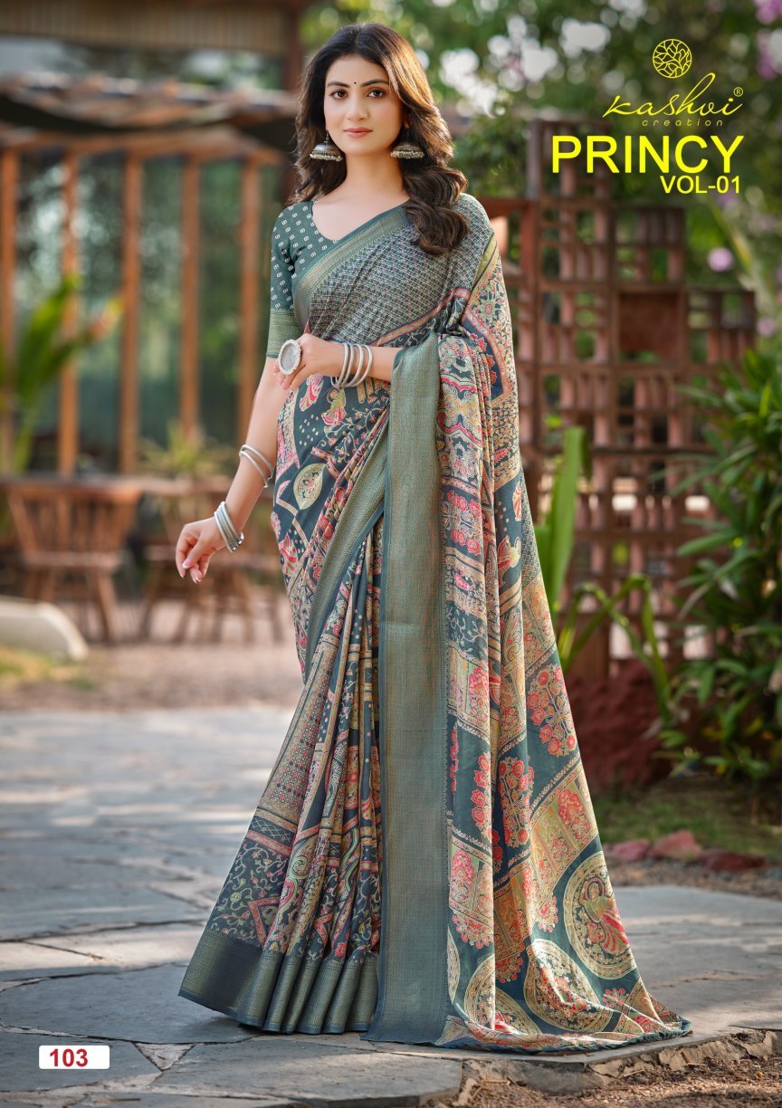 Kashvi Creation Kashvi Princy Vol 1 Dola Silk Saree - Amrah Wholesale
