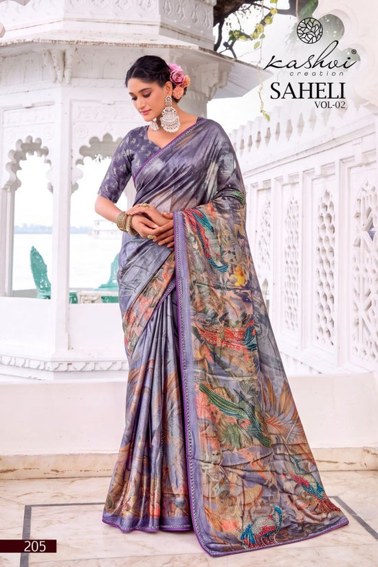 Kashvi Creation Kashvi Saheli Vol 2 Shine Silk Digital Print Saree