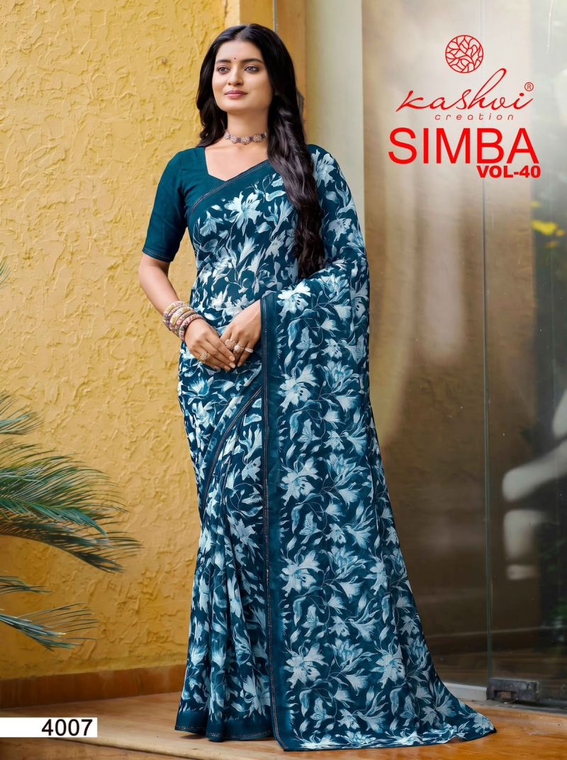 Kashvi Creation Kashvi Simba Vol 40 Georgette Saree