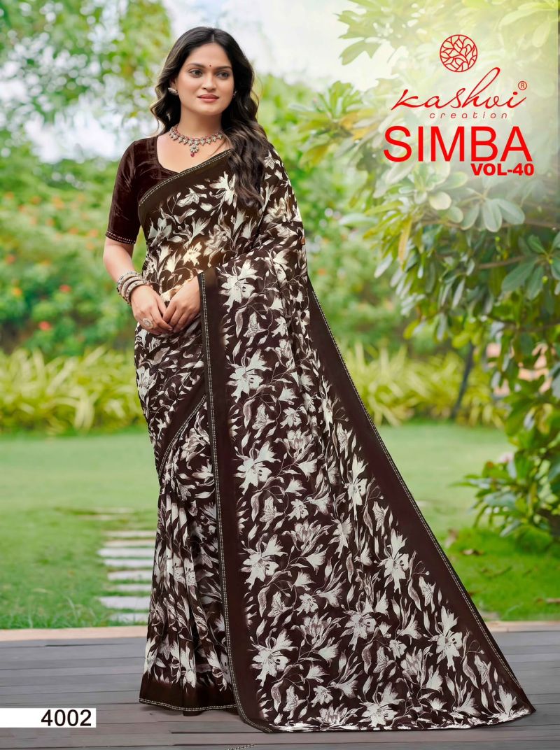 Kashvi Creation Kashvi Simba Vol 40 Georgette Saree
