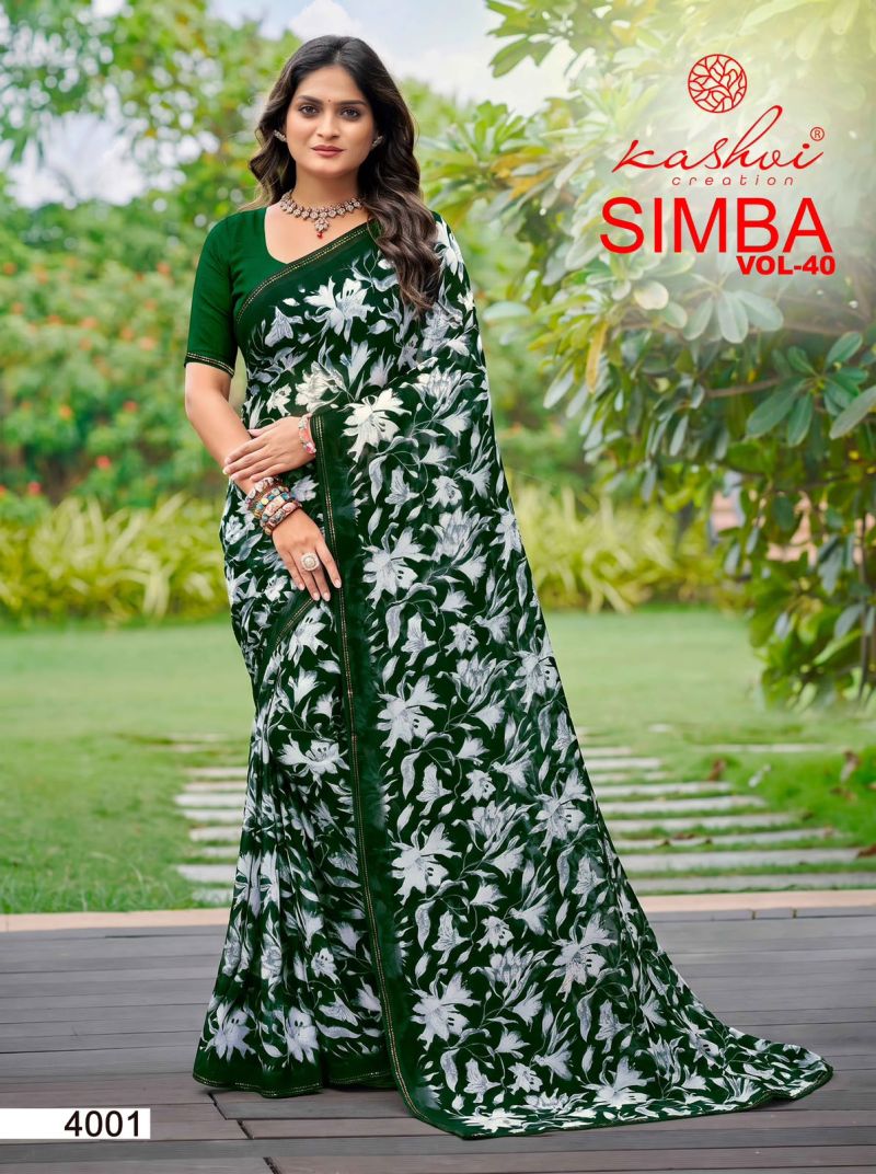 Kashvi Creation Kashvi Simba Vol 40 Georgette Saree