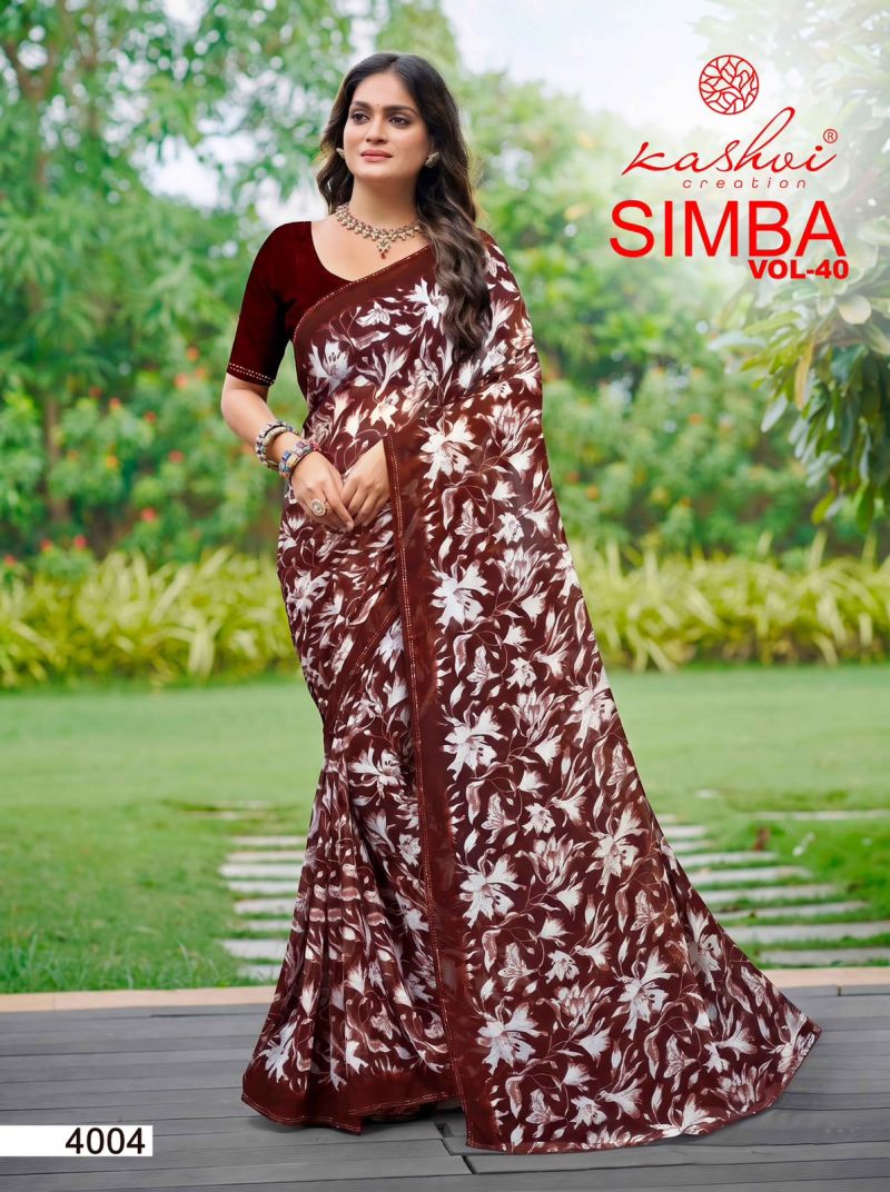 Kashvi Creation Kashvi Simba Vol 40 Georgette Saree