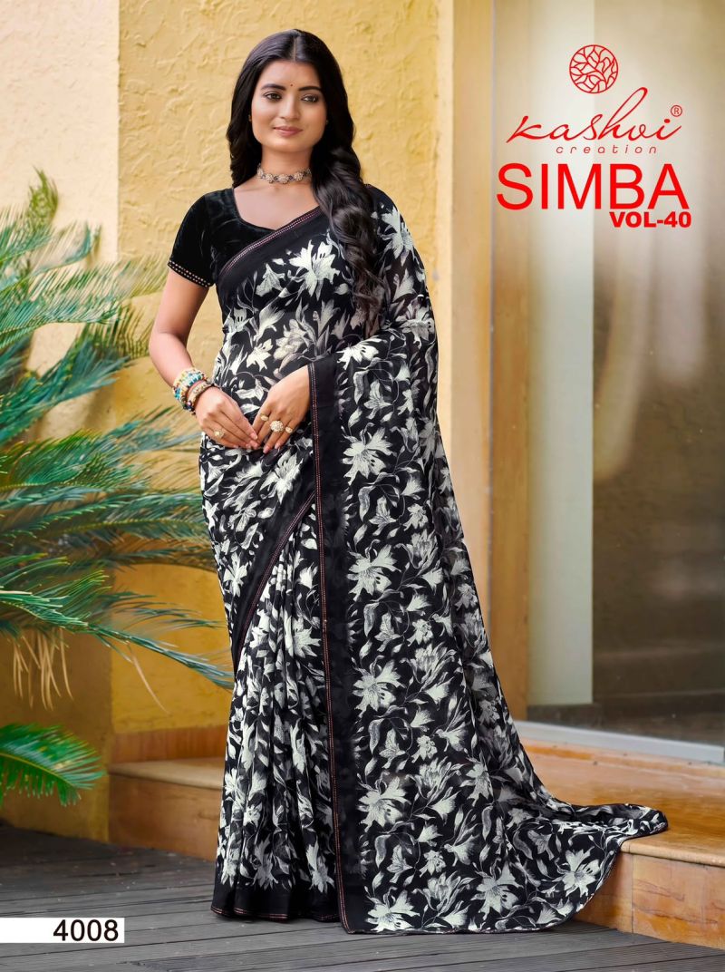Kashvi Creation Kashvi Simba Vol 40 Georgette Saree