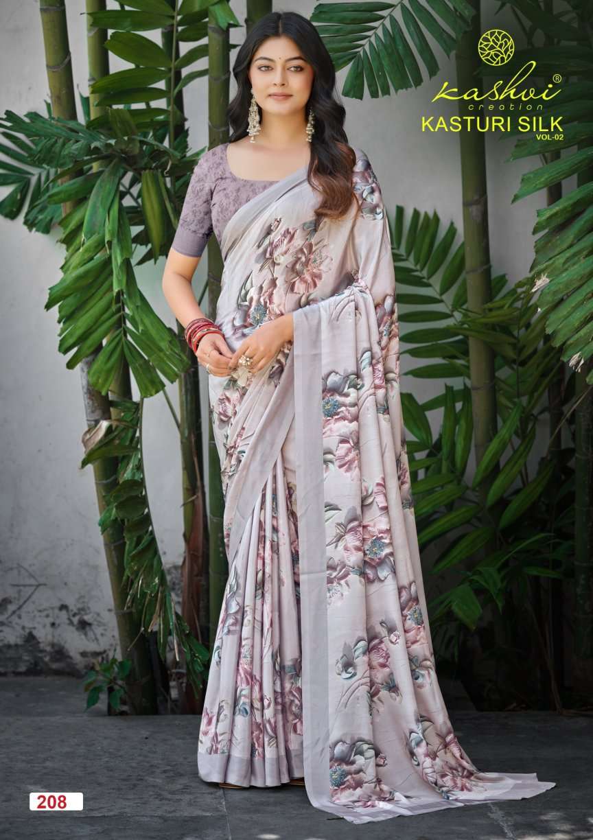 Kashvi Creation Kasturi Silk Vol 2 Digital Print Saree Wholesale