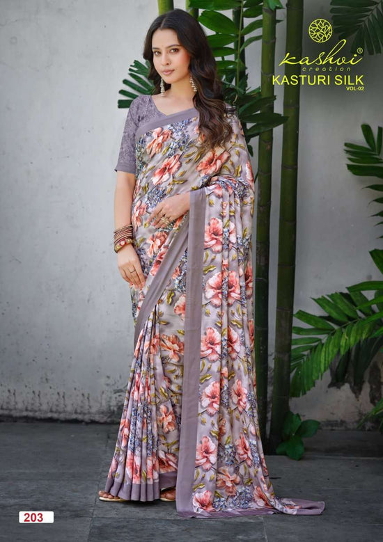 Kashvi Creation Kasturi Silk Vol 2 Digital Print Saree Wholesale