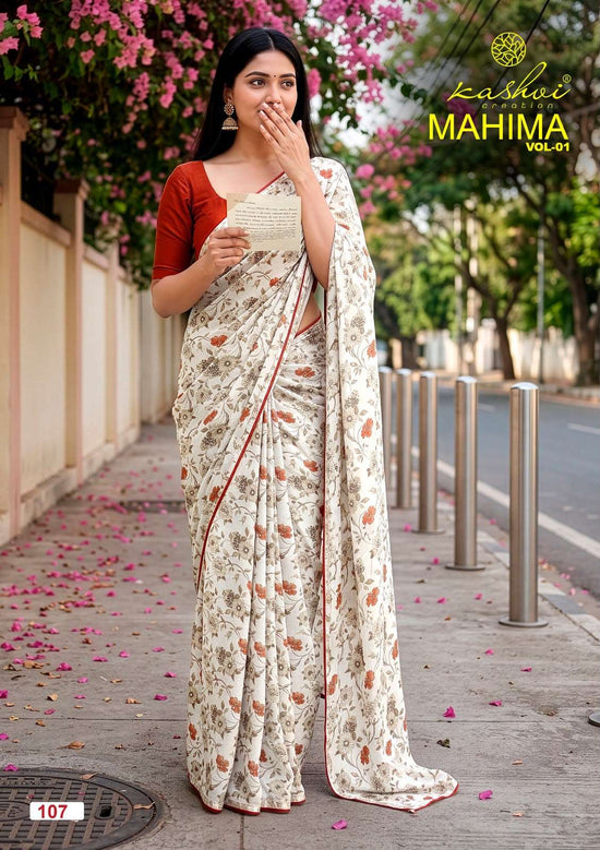 Kashvi Creation Mahima Vol 1 Major Georgette Saree - Amrah Wholesale