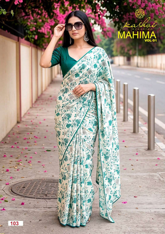 Kashvi Creation Mahima Vol 1 Major Georgette Saree - Amrah Wholesale