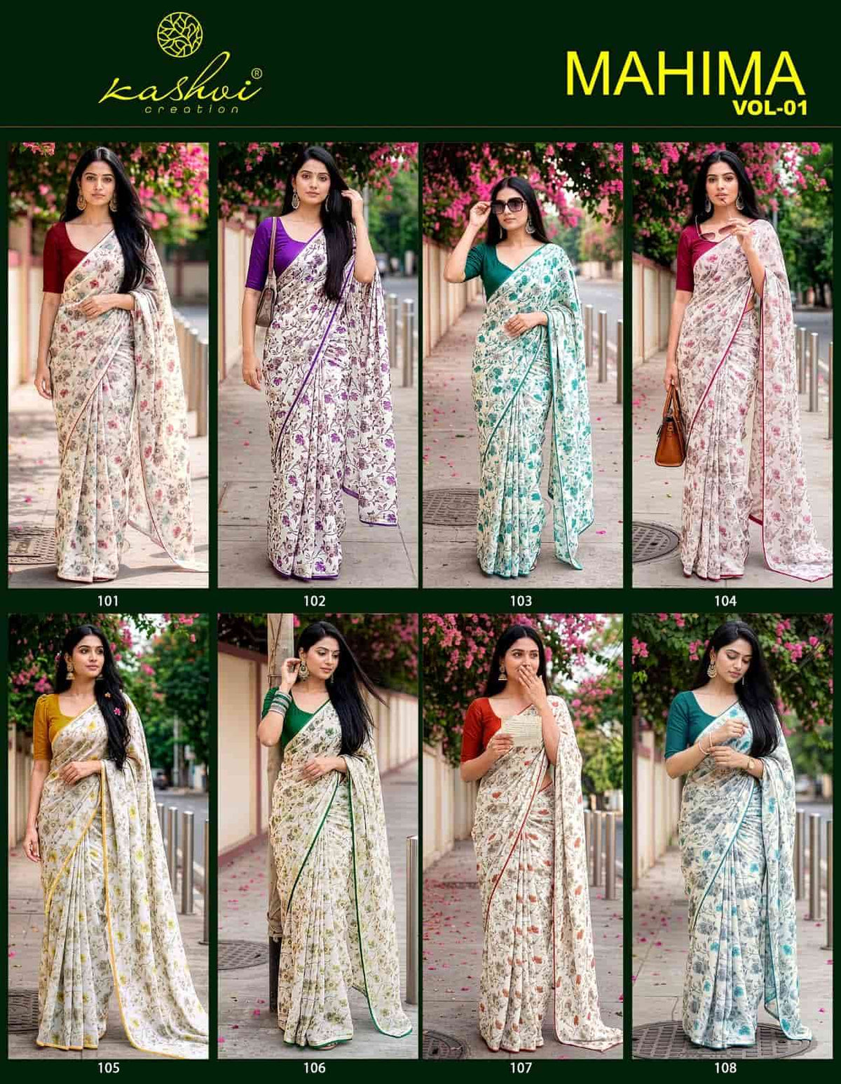 Kashvi Creation Mahima Vol 1 Major Georgette Saree - Amrah Wholesale