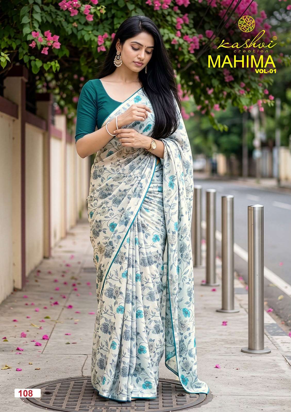 Kashvi Creation Mahima Vol 1 Major Georgette Saree - Amrah Wholesale