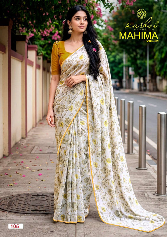 Kashvi Creation Mahima Vol 1 Major Georgette Saree - Amrah Wholesale