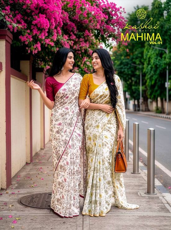 Kashvi Creation Mahima Vol 1 Major Georgette Saree - Amrah Wholesale