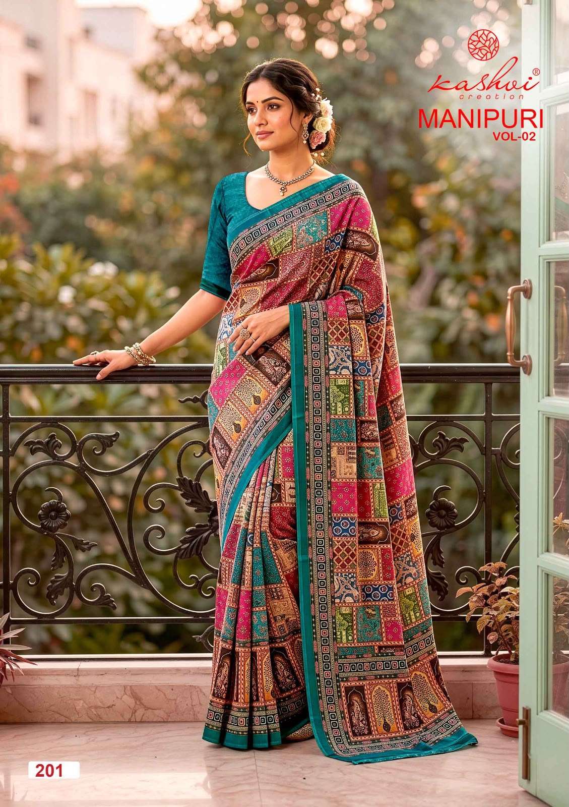 Kashvi Creation Manipuri Vol 2 Digital Print Saree - Amrah Wholesale