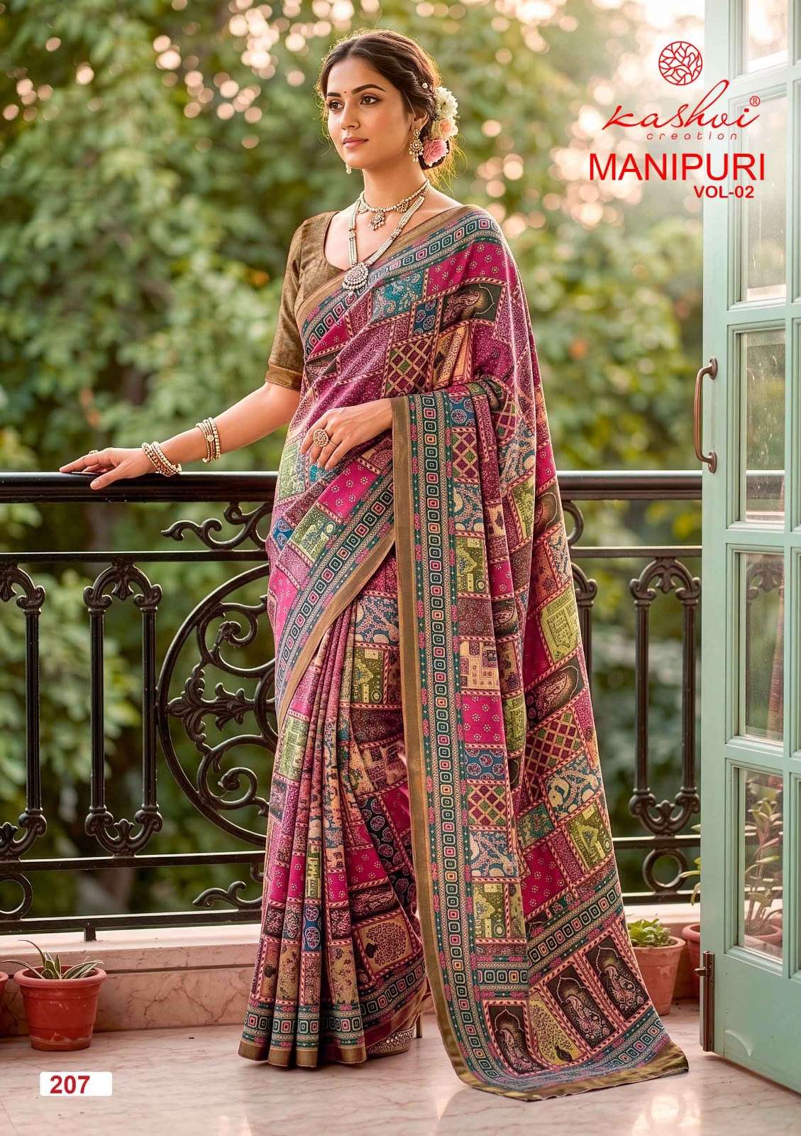 Kashvi Creation Manipuri Vol 2 Digital Print Saree - Amrah Wholesale