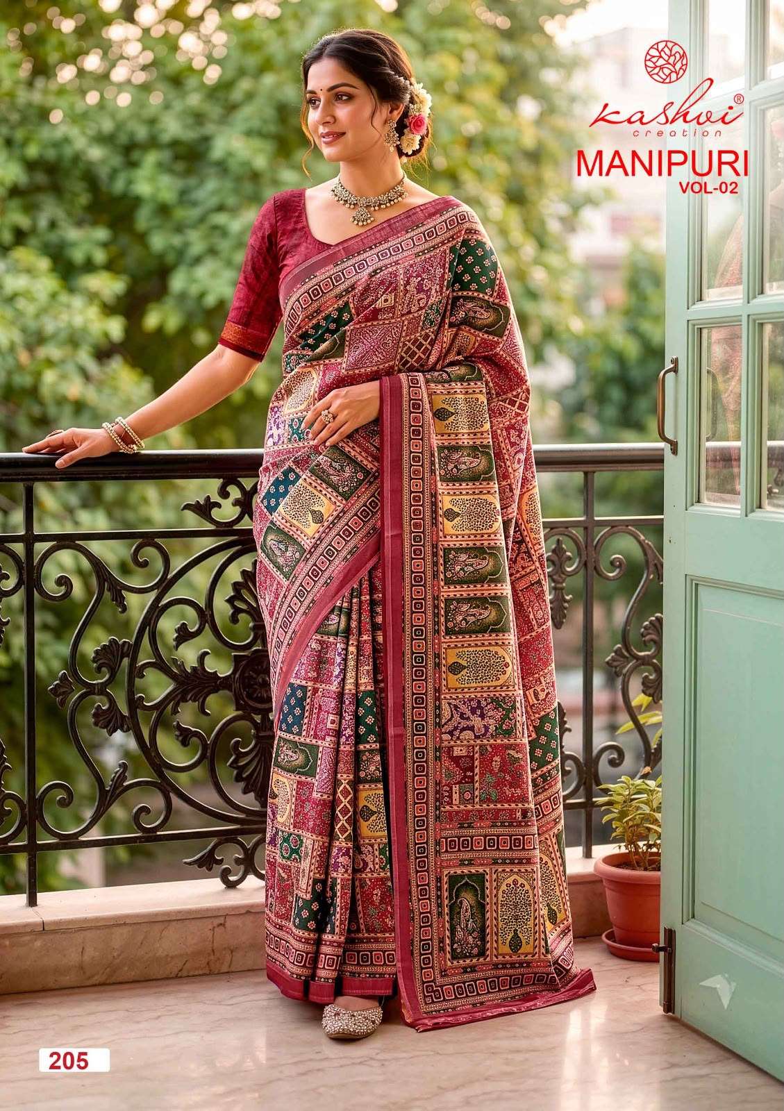 Kashvi Creation Manipuri Vol 2 Digital Print Saree - Amrah Wholesale