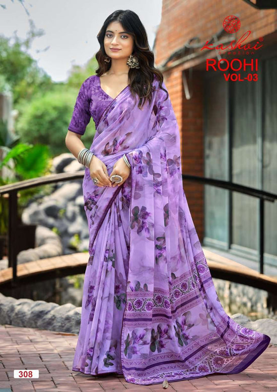 Kashvi Creation Roohi Vol 3 Raga Digital Print Saree