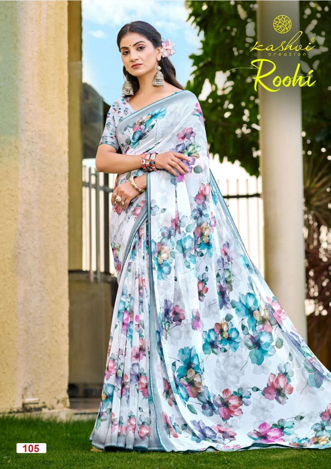 Kashvi Creation Ruhi Vol 1 Raga Digital Print Saree - Amrah Wholesale