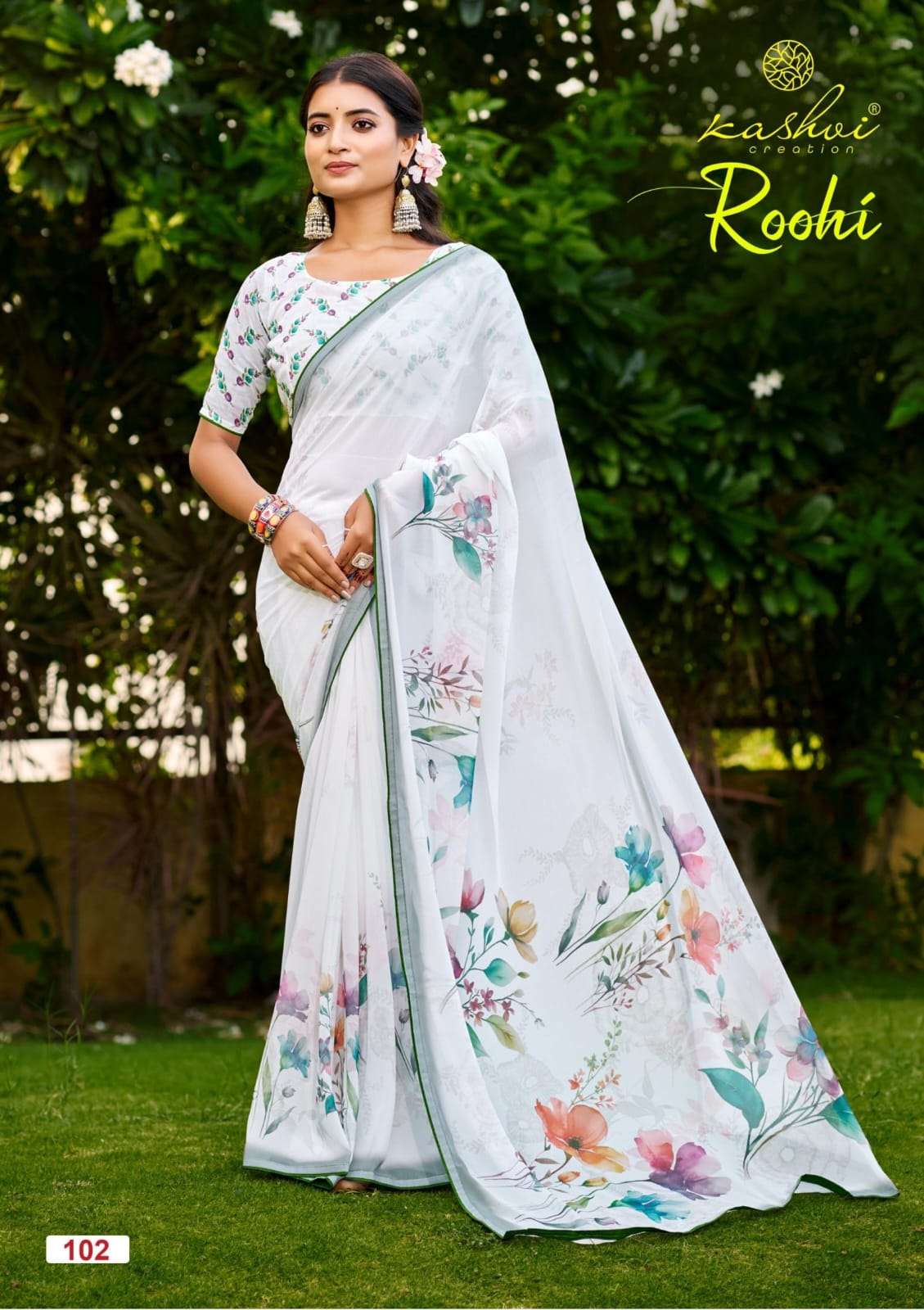 Kashvi Creation Ruhi Vol 1 Raga Digital Print Saree - Amrah Wholesale
