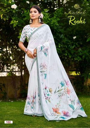 Kashvi Creation Ruhi Vol 1 Raga Digital Print Saree - Amrah Wholesale