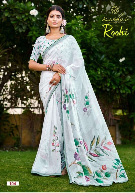 Kashvi Creation Ruhi Vol 1 Raga Digital Print Saree - Amrah Wholesale