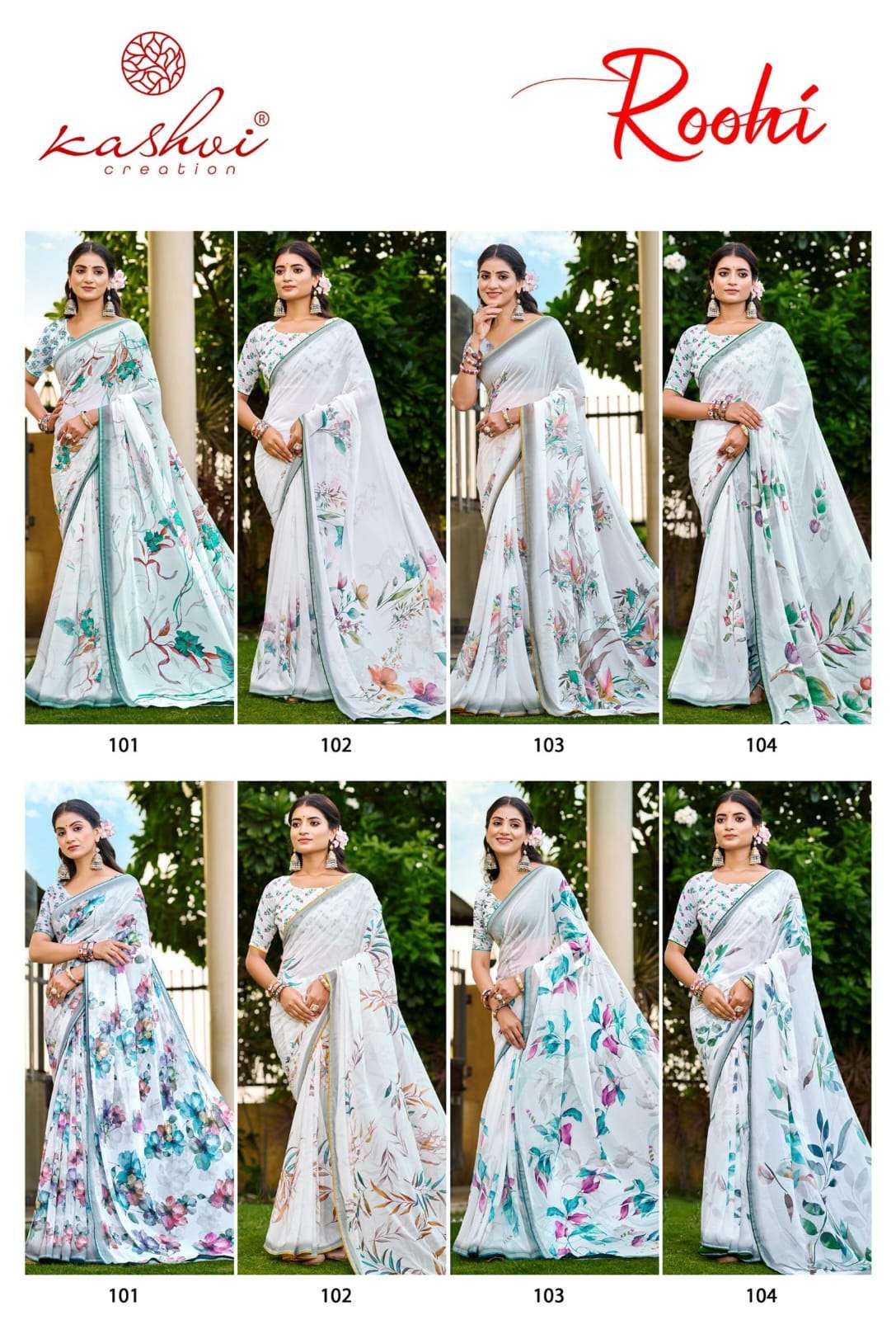 Kashvi Creation Ruhi Vol 1 Raga Digital Print Saree - Amrah Wholesale