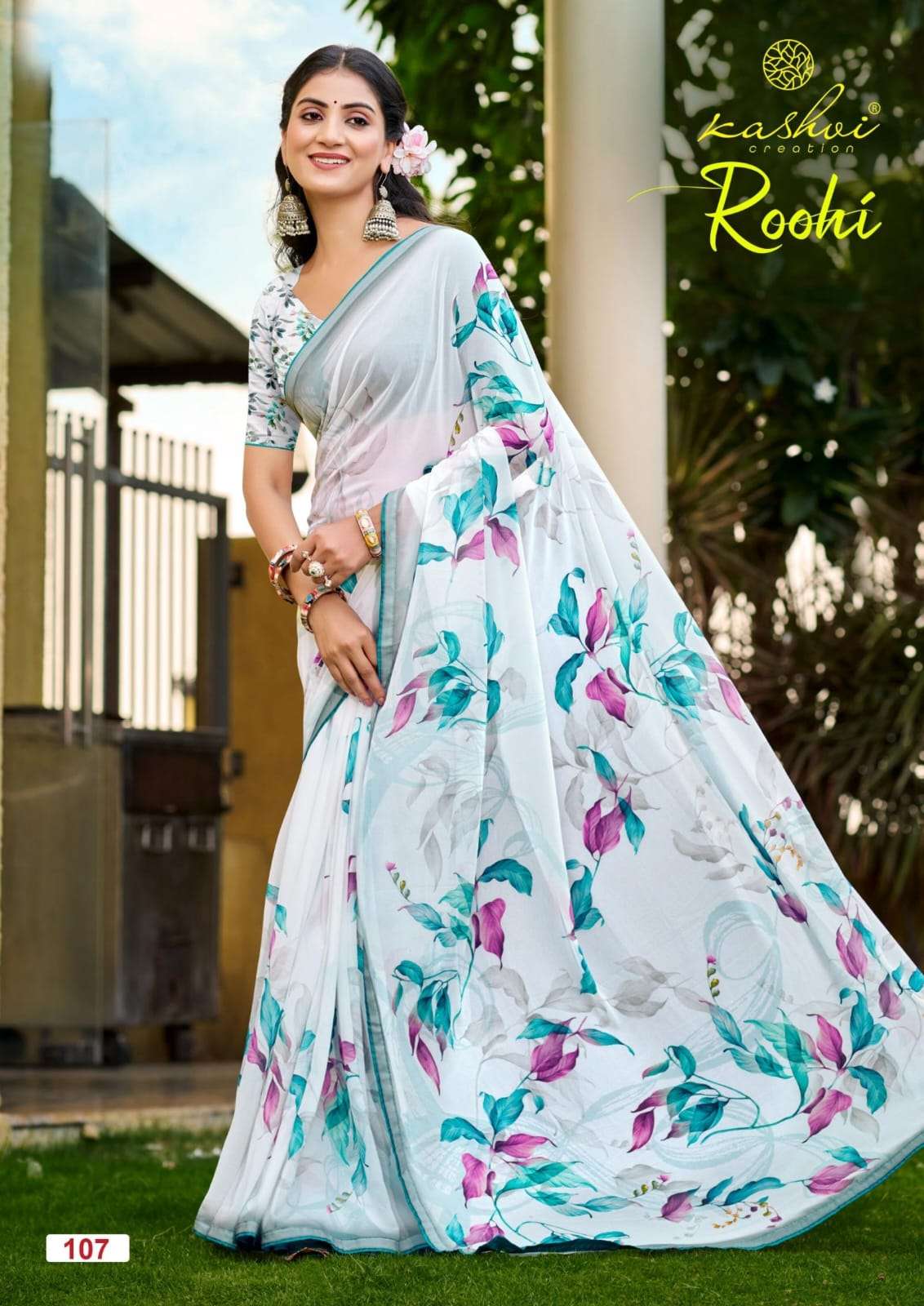 Kashvi Creation Ruhi Vol 1 Raga Digital Print Saree - Amrah Wholesale